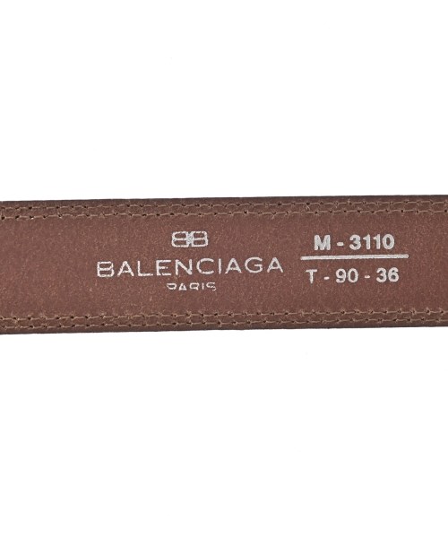 BALENCIAGA（バレンシアガ）ベルト 茶 サイズ:90-36 メンズ/2200677330198