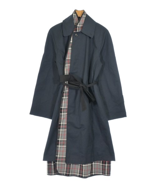 BALENCIAGA(バレンシアガ)ステンカラーコート 紺 サイズ:36(S位)/2200680681010