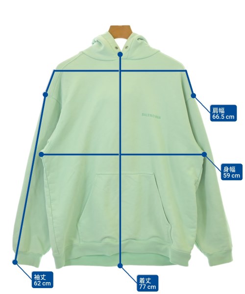 BALENCIAGA（バレンシアガ）パーカー 緑 サイズ:S メンズ/2200681457010