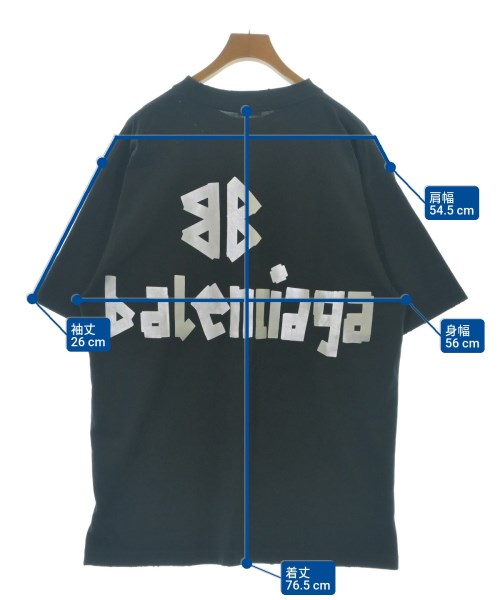 BALENCIAGA（バレンシアガ）Tシャツ・カットソー 黒 サイズ:XS メンズ/2200693798057