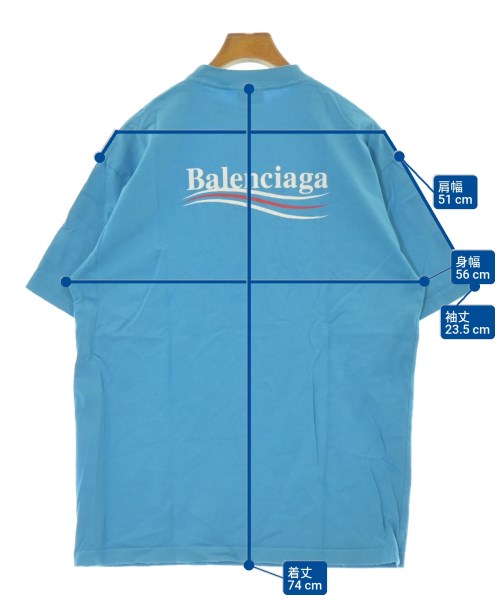 BALENCIAGA（バレンシアガ）Tシャツ・カットソー 青 サイズ:XXS メンズ/2200694571086