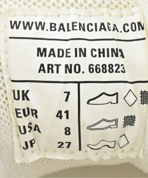 BALENCIAGA（バレンシアガ）スニーカー 白 サイズ:27cm メンズ/2200695779030