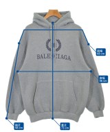 BALENCIAGA（バレンシアガ）パーカー グレー サイズ:XS メンズ/2200696472169