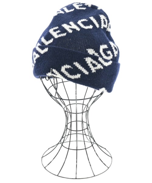 BALENCIAGA(バレンシアガ)ニットキャップ・ビーニー 紺 サイズ:-/2200694050079