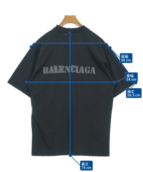 BALENCIAGA（バレンシアガ）Tシャツ・カットソー 黒 サイズ:S メンズ/2200697382078