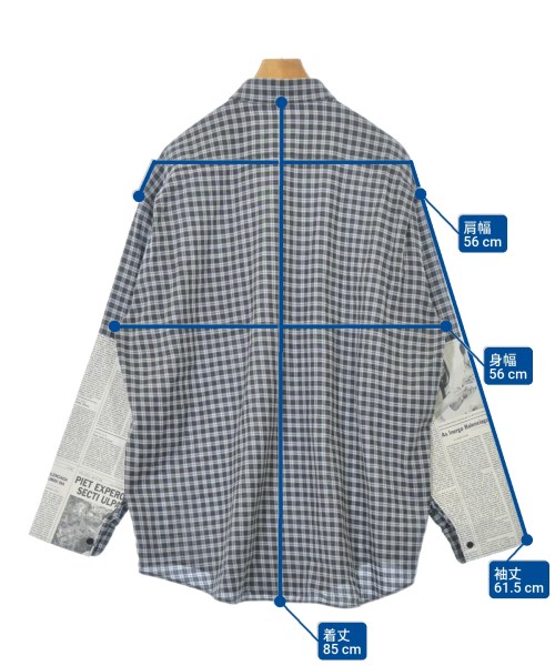 BALENCIAGA（バレンシアガ）カジュアルシャツ グレー サイズ:37(XS位) メンズ/2200697701152