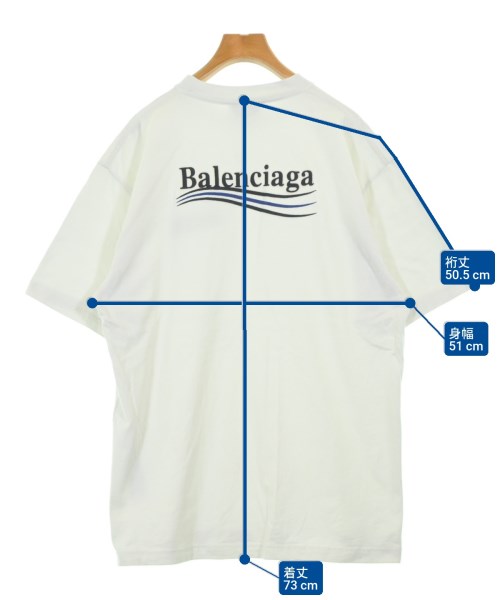 BALENCIAGA（バレンシアガ）Tシャツ・カットソー 白 サイズ:XS レディース/2200698790018