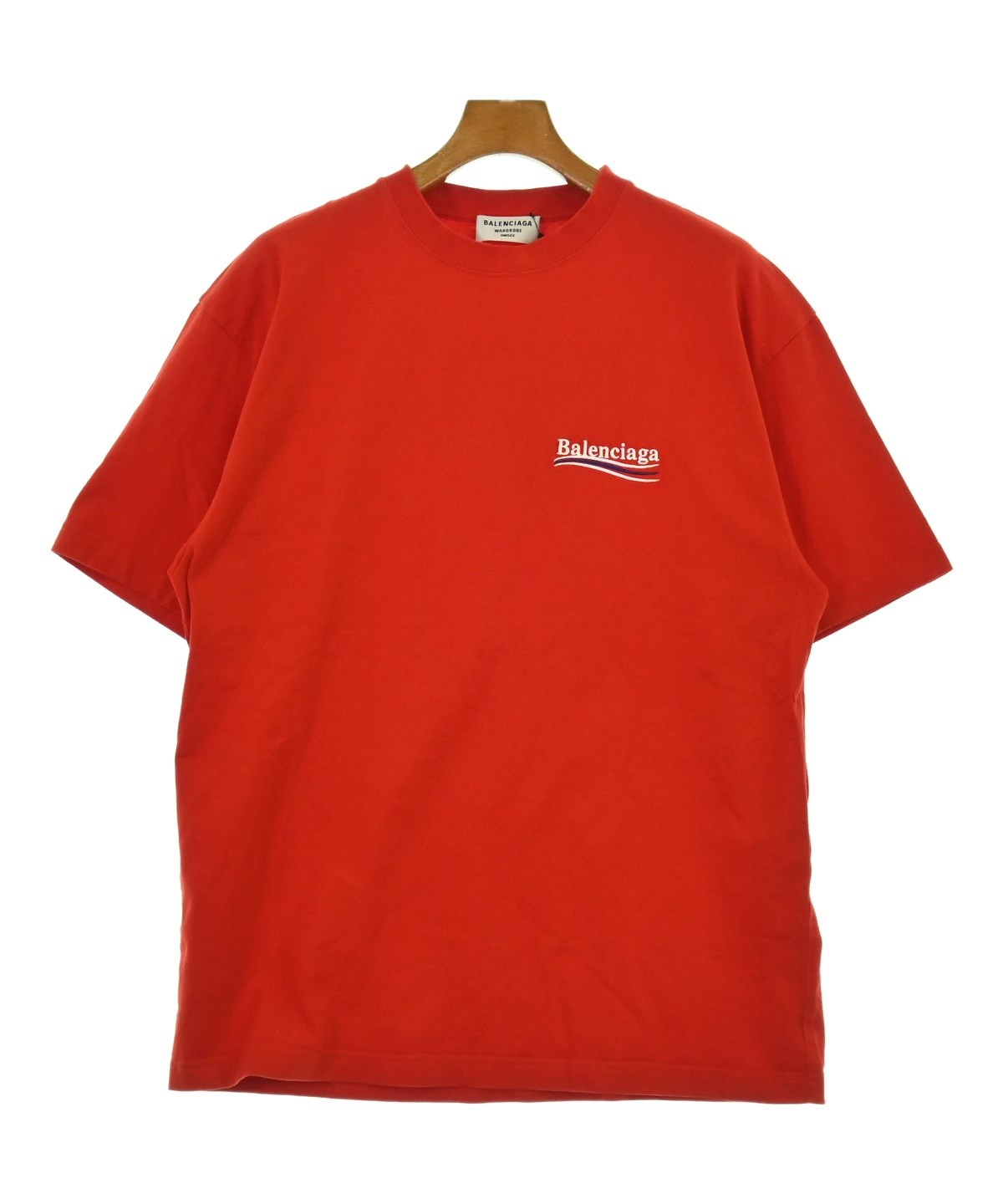 BALENCIAGA（バレンシアガ）Tシャツ・カットソー 赤 サイズ:S メンズ
