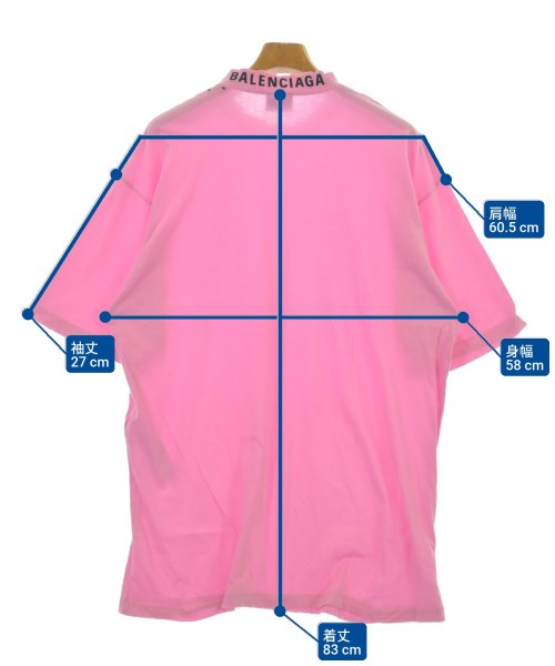 BALENCIAGA（バレンシアガ）Tシャツ・カットソー ピンク サイズ:XS メンズ/2200695536039