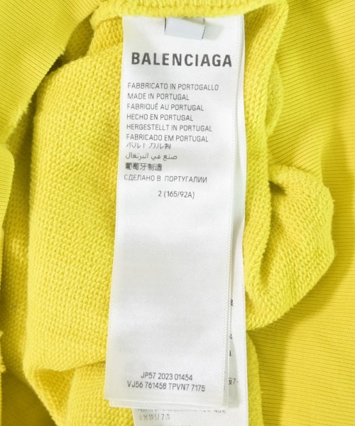 BALENCIAGA（バレンシアガ）パーカー 黄 サイズ:2(M位) メンズ/2200699403047