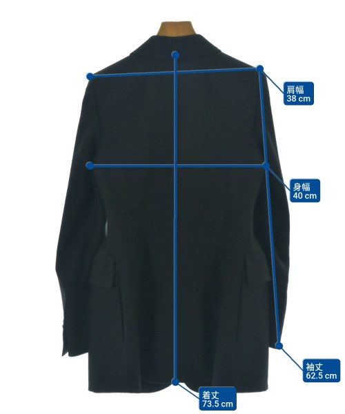 BALENCIAGA（バレンシアガ）テーラードジャケット 黒 サイズ:34(XXS位) レディース/2200699526012