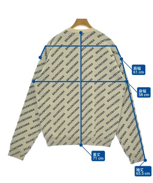 BALENCIAGA（バレンシアガ）ニット・セーター 白 サイズ:XS メンズ/2200700290017
