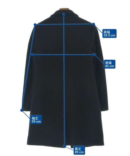 BALENCIAGA（バレンシアガ）チェスターコート 黒 サイズ:38(S位) レディース/2200649138043