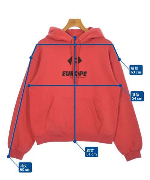 BALENCIAGA（バレンシアガ）パーカー 赤 サイズ:S メンズ/2200654652022