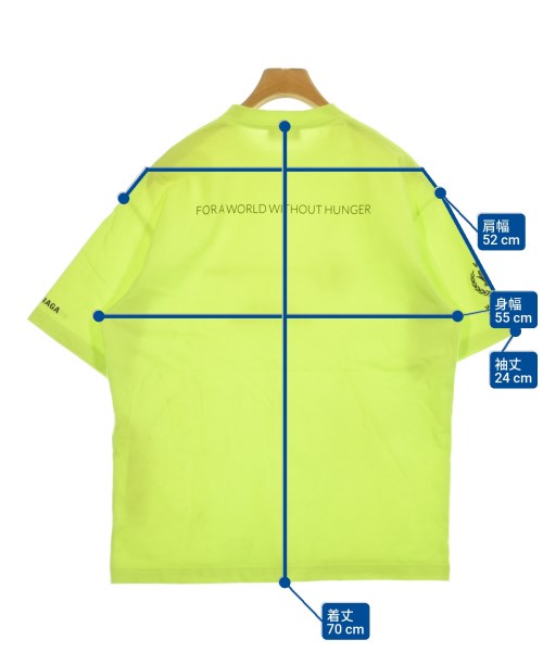 BALENCIAGA（バレンシアガ）Tシャツ・カットソー 黄 サイズ:XS メンズ/2200654652039