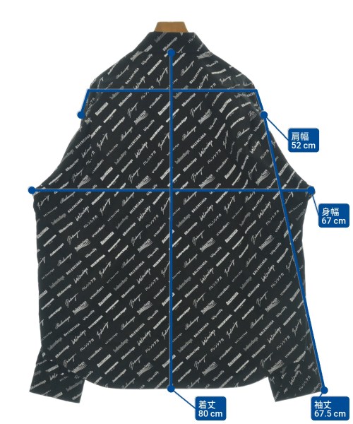 BALENCIAGA（バレンシアガ）カジュアルシャツ 黒 サイズ:38(XXL位) メンズ/2200655753018