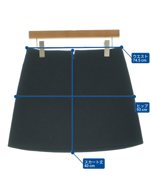 BALENCIAGA（バレンシアガ）ミニスカート 紺 サイズ:38(S位) レディース/2200656085040