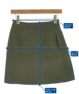 BALENCIAGA（バレンシアガ）ミニスカート カーキ サイズ:34(XXS位) レディース/2200656203017