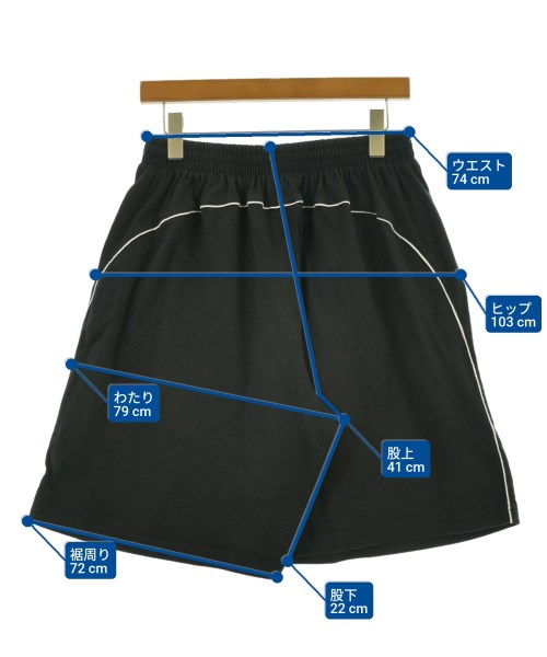 BALENCIAGA（バレンシアガ）ショートパンツ 黒 サイズ:XS メンズ/2200656345076