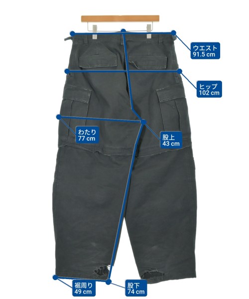 BALENCIAGA（バレンシアガ）カーゴパンツ 黒 サイズ:L メンズ/2200657629014