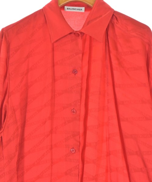 BALENCIAGA（バレンシアガ）シャツワンピース 赤 サイズ:34(XXS位) レディース/2200657894061