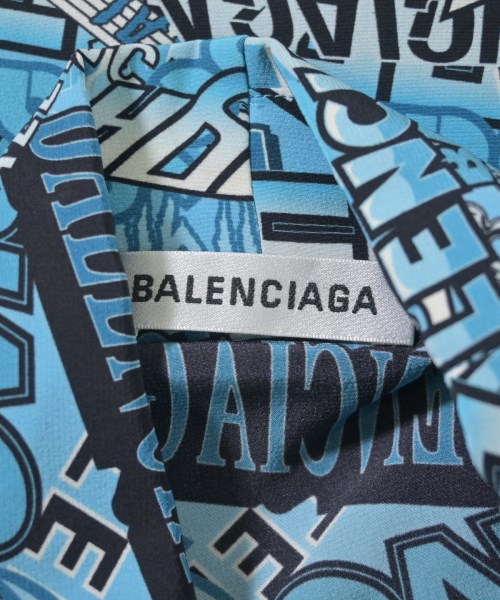 BALENCIAGA（バレンシアガ）カジュアルシャツ 青 サイズ:34(XXS位) レディース/2200657953027