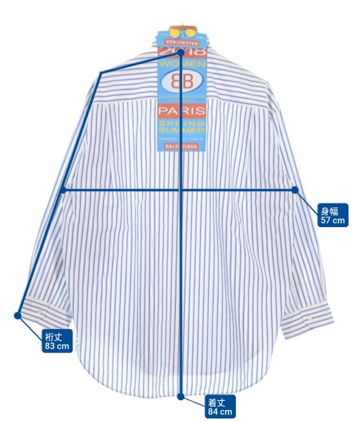 BALENCIAGA（バレンシアガ）カジュアルシャツ 白 サイズ:34(XS位) メンズ/2200659509024