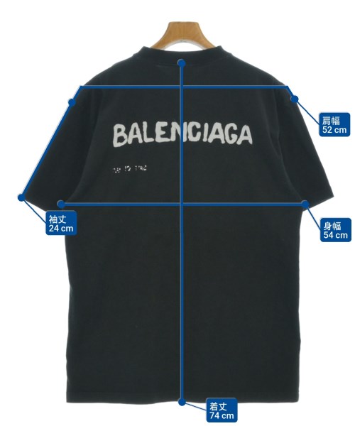 BALENCIAGA（バレンシアガ）Tシャツ・カットソー 黒 サイズ:XXS メンズ/2200660413013