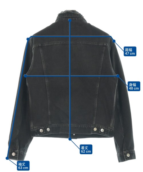 BALENCIAGA（バレンシアガ）デニムジャケット 黒 サイズ:46(M位) メンズ/2200660938059