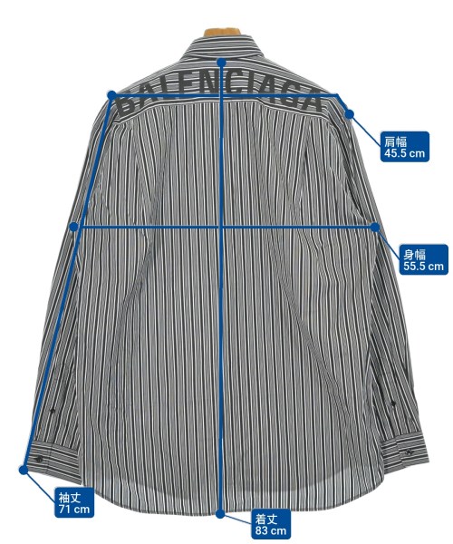 BALENCIAGA（バレンシアガ）カジュアルシャツ 黒 サイズ:39(M位) メンズ/2200661393017