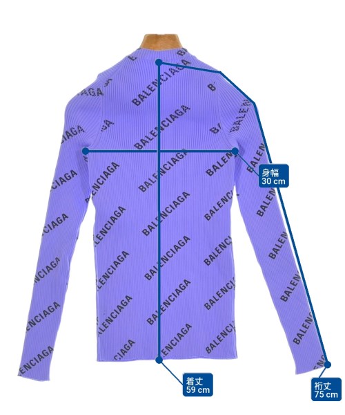 BALENCIAGA（バレンシアガ）ニット・セーター 紫 サイズ:S レディース/2200661884010