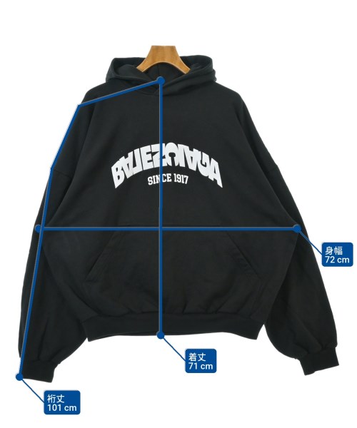 BALENCIAGA（バレンシアガ）パーカー 黒 サイズ:3(L位) メンズ/2200661982013