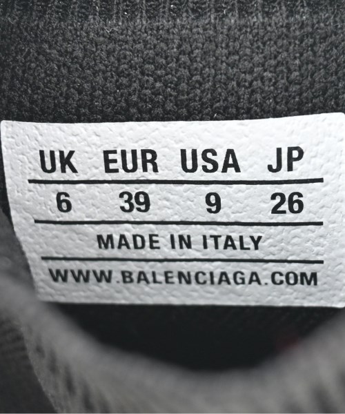 BALENCIAGA（バレンシアガ）スニーカー 黒 サイズ:26cm メンズ/2200661406090