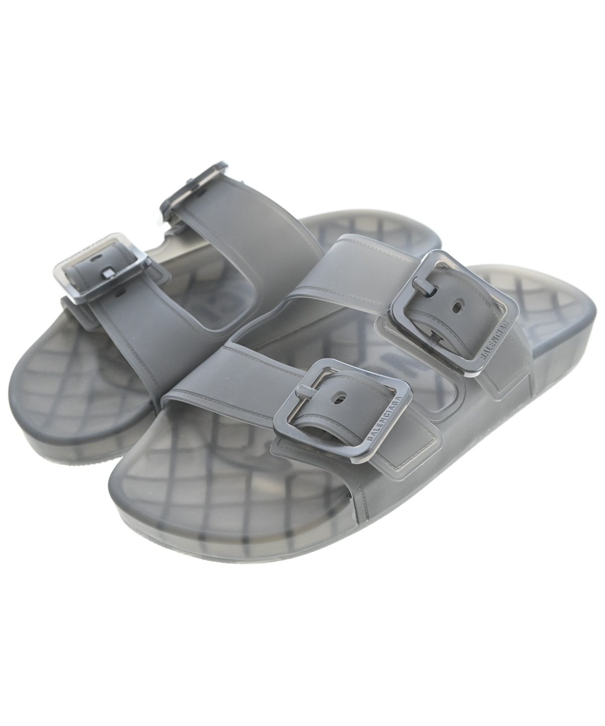 ひ*ん様 BALENCIAGA スポーツサンダル グレー BALENCIAGA（バレンシアガ）サンダル 黒 サイズ:EU37(23.5cm位