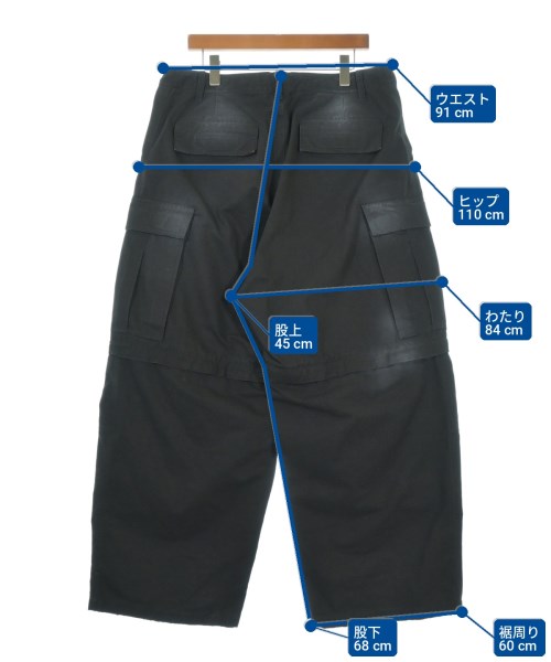 BALENCIAGA（バレンシアガ）カーゴパンツ 黒 サイズ:XXS メンズ/2200712577014