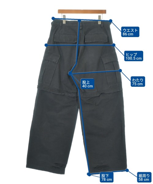 BALENCIAGA（バレンシアガ）カーゴパンツ 黒 サイズ:S メンズ/2200712920049