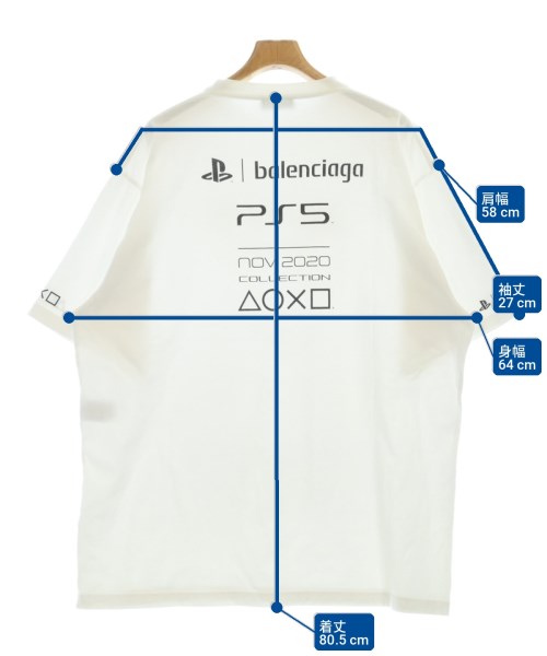 BALENCIAGA（バレンシアガ）Tシャツ・カットソー 白 サイズ:M メンズ/2200714193137