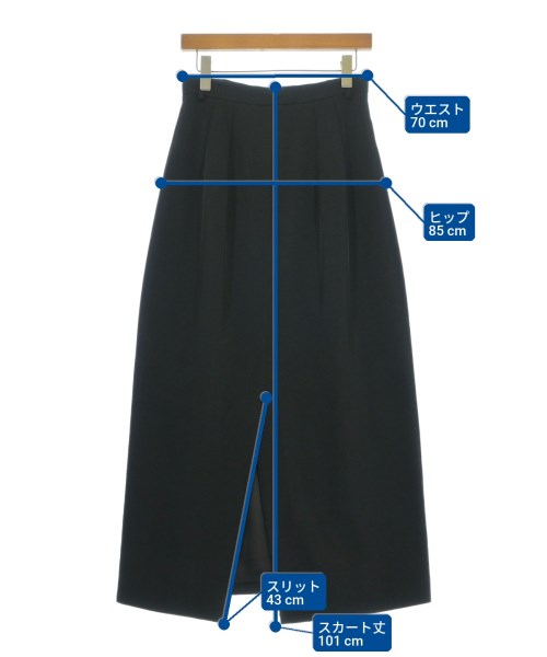 BALENCIAGA（バレンシアガ）ロング・マキシ丈スカート 黒 サイズ:34(XXS位) レディース/2200714216164