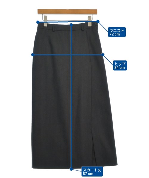 BALENCIAGA（バレンシアガ）ロング・マキシ丈スカート グレー サイズ:S レディース/2200714216171