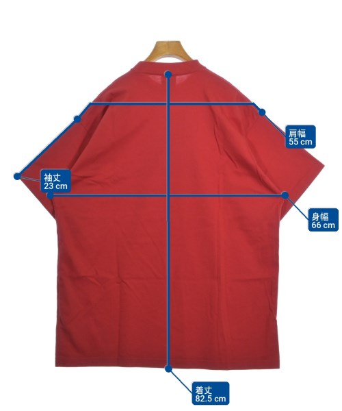 BALENCIAGA（バレンシアガ）Tシャツ・カットソー 赤 サイズ:2(M位) メンズ/2200714553085