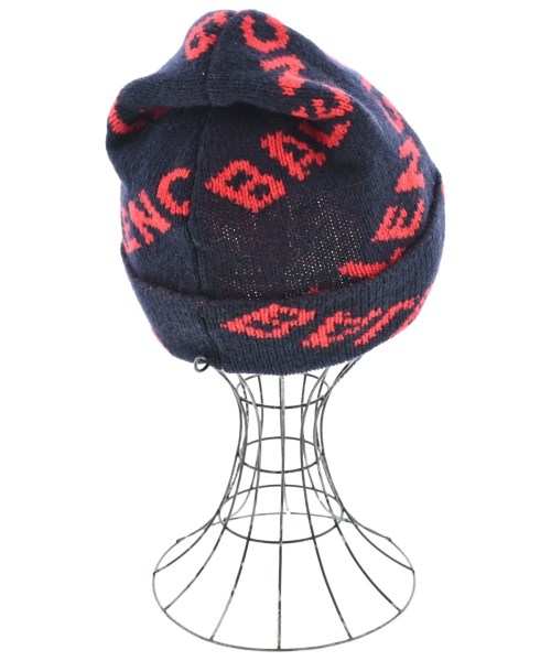 BALENCIAGA（バレンシアガ）ニットキャップ・ビーニー 紺 サイズ:- メンズ/2200714526171