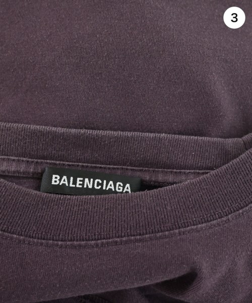 BALENCIAGA（バレンシアガ）Tシャツ・カットソー 紫 サイズ:S メンズ/2200716151135