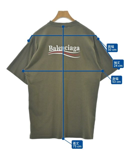 BALENCIAGA（バレンシアガ）Tシャツ・カットソー 緑 サイズ:XS メンズ/2200716151142