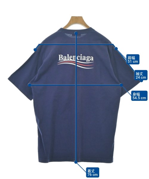BALENCIAGA（バレンシアガ）Tシャツ・カットソー 紺 サイズ:XS メンズ/2200716151166