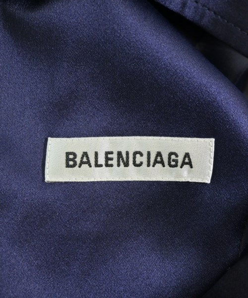 BALENCIAGA（バレンシアガ）ステンカラーコート 紺 サイズ:36(XXL位) メンズ/2200716912149