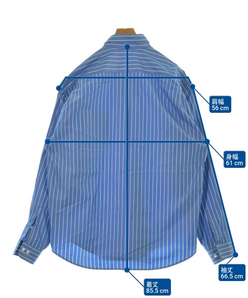 BALENCIAGA（バレンシアガ）カジュアルシャツ 青 サイズ:38(XXS位) メンズ/2200645987119