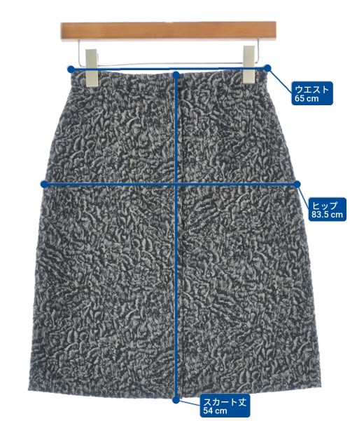 BALENCIAGA（バレンシアガ）ひざ丈スカート グレー サイズ:36(XS位) レディース/2200637445023