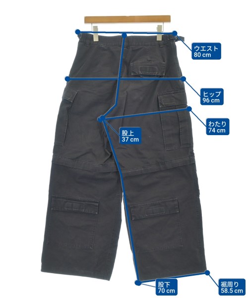 BALENCIAGA（バレンシアガ）カーゴパンツ グレー サイズ:44(S位) メンズ/2200646531212