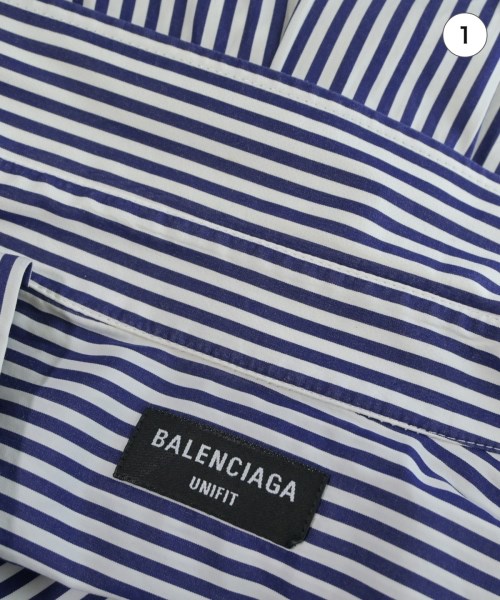 BALENCIAGA（バレンシアガ）カジュアルシャツ 紺 サイズ:XXS レディース/2200648668015