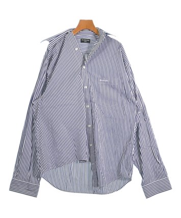 バ*ラ様 バレンシアガ　ジャカードビスコースシャツ BALENCIAGA（バレンシアガ）カジュアルシャツ 紺 サイズ:XXS